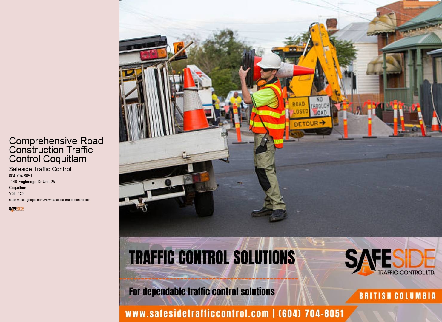 Comprehensive Road Construction Traffic Control Coquitlam Road Safety Solutions Provider