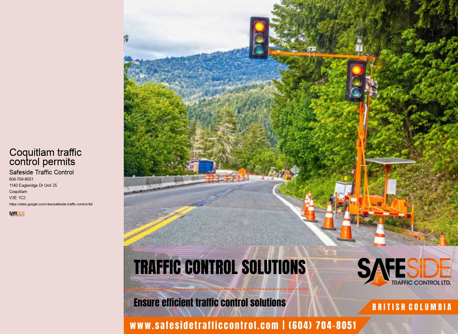 Tailored Traffic Solutions Coquitlam traffic control permits