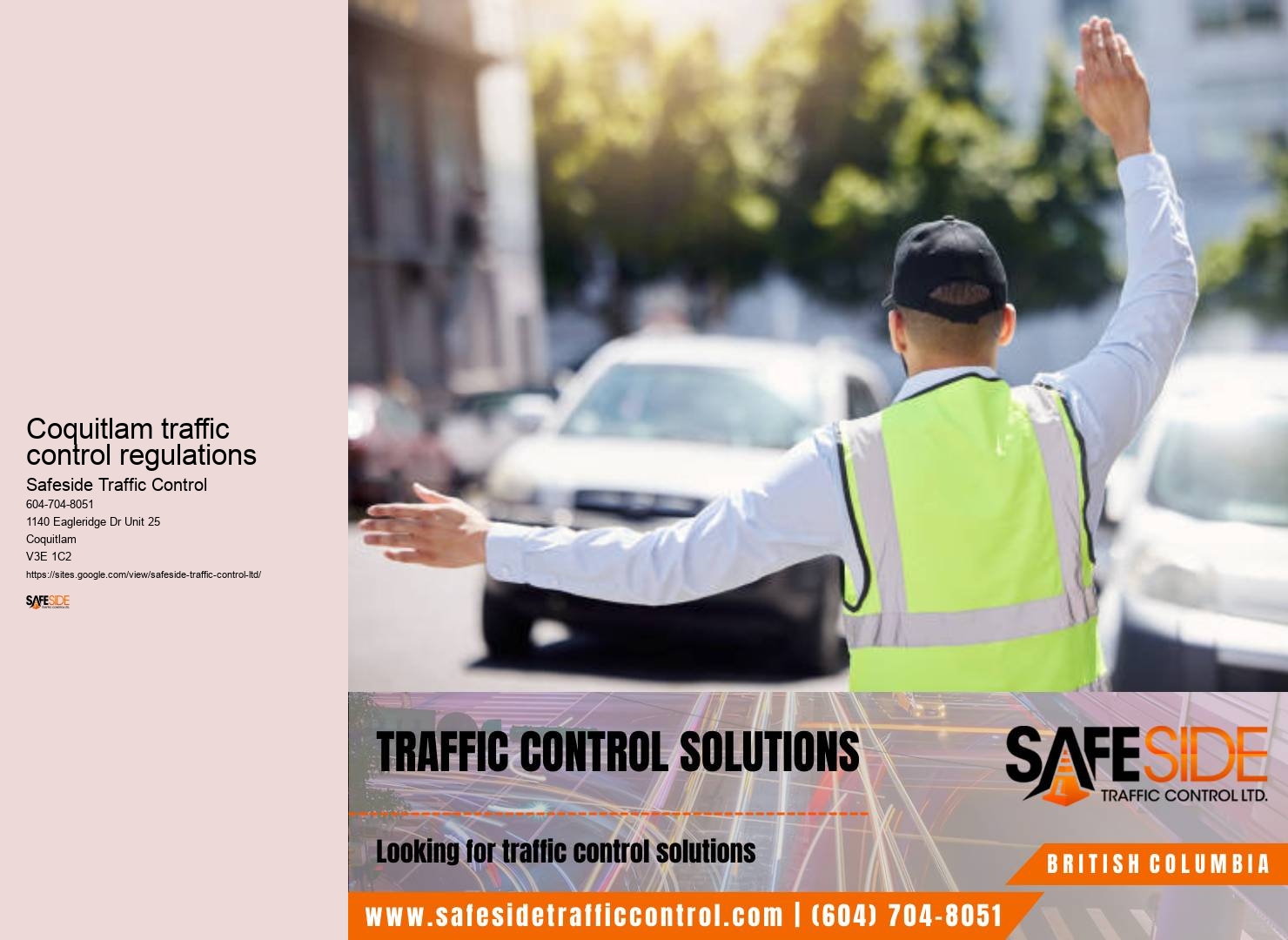 Coquitlam traffic control regulations traffic control logistics