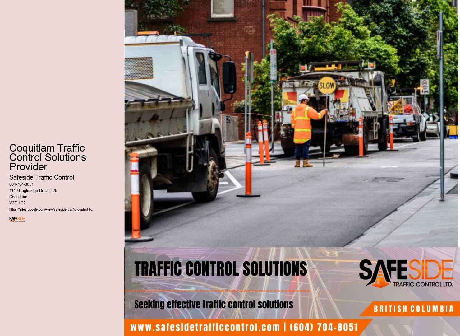 Comprehensive Road Construction Traffic Control Coquitlam Traffic Control Solutions Provider