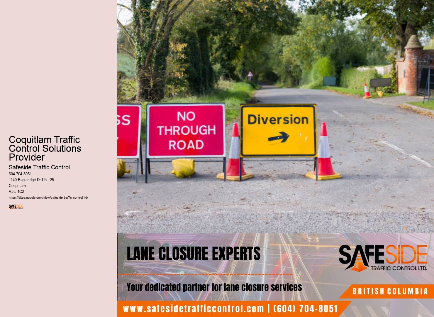 Tailored Event Traffic Control Coquitlam Traffic Control Solutions Provider
