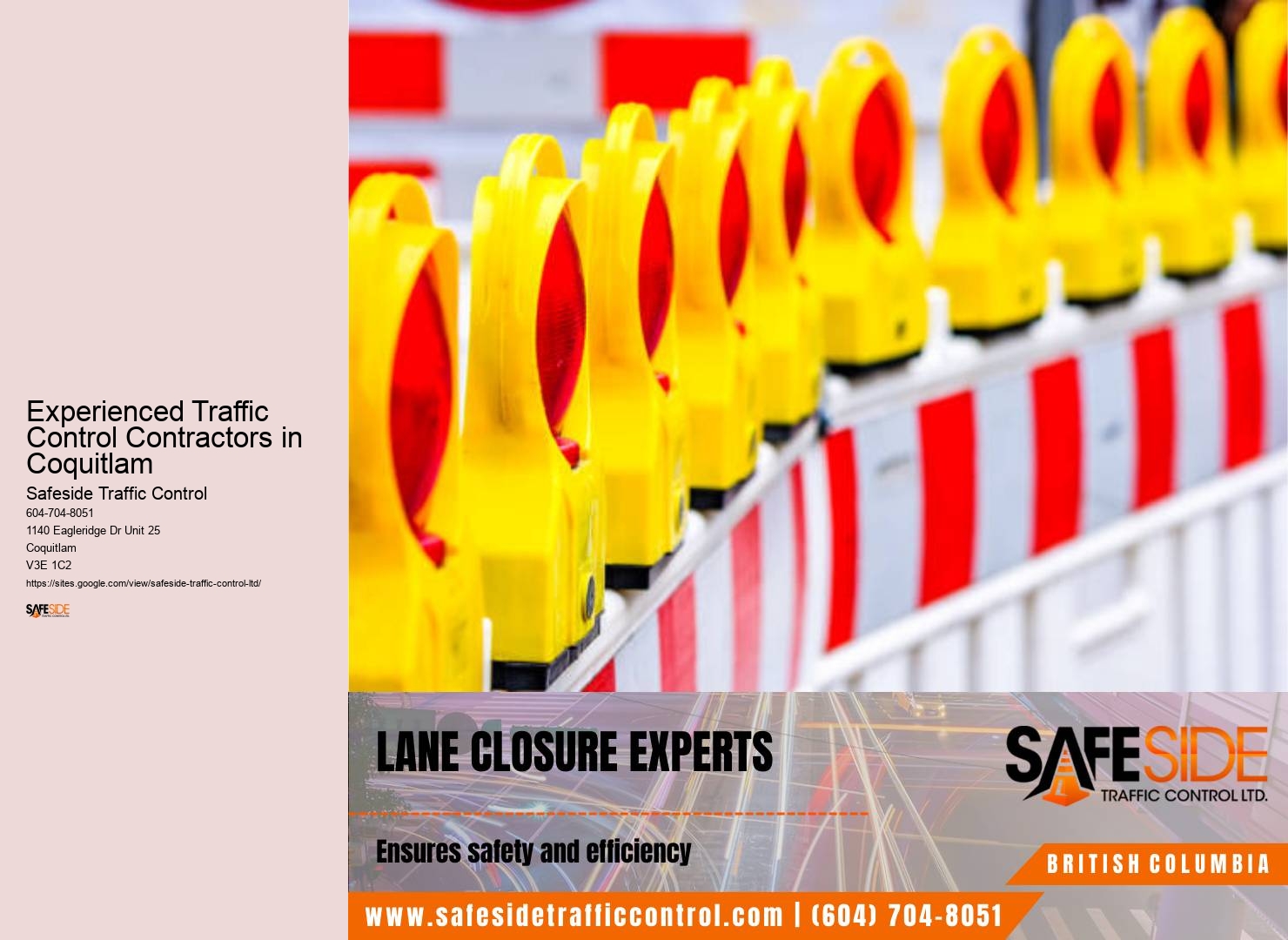 Advanced Traffic Management Systems Experienced Traffic Control Contractors in Coquitlam