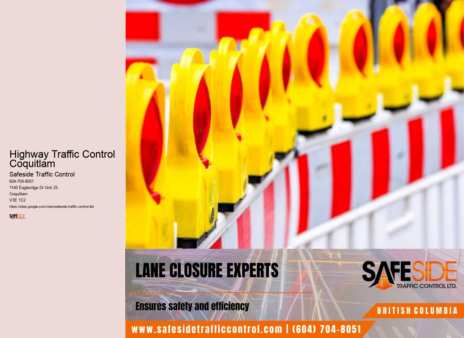 Quality Traffic Flow Solutions Highway Traffic Control Coquitlam