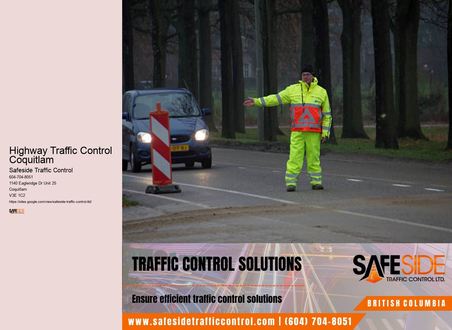 Highway Traffic Control Coquitlam Traffic Control Management Systems
