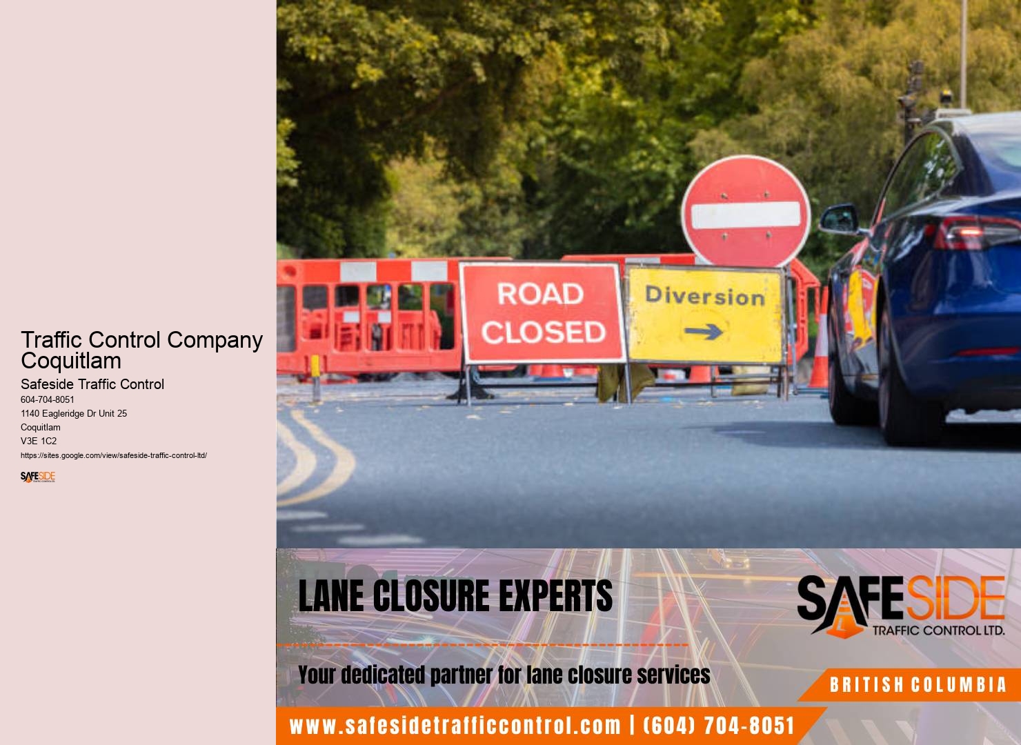 Effective Traffic Control Plans Traffic Control Company Coquitlam