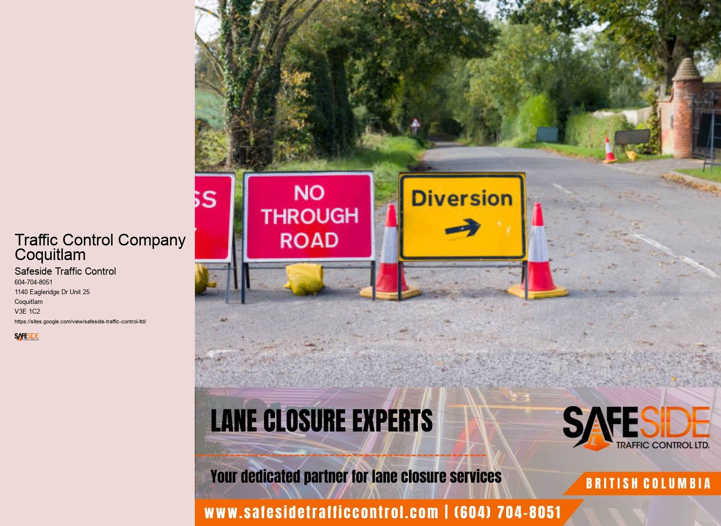 Trusted Road Safety Solutions Provider in Traffic Control Company Coquitlam