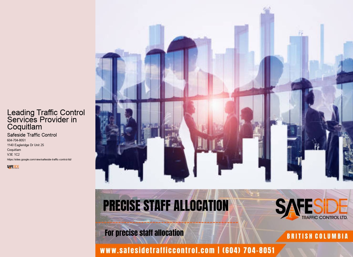 Leading Traffic Control Services Provider in Coquitlam Construction Traffic Planning