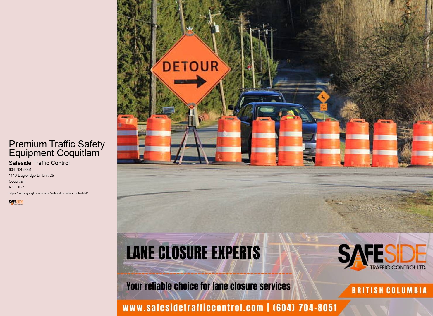Premium Traffic Safety Equipment Coquitlam roadwork safety