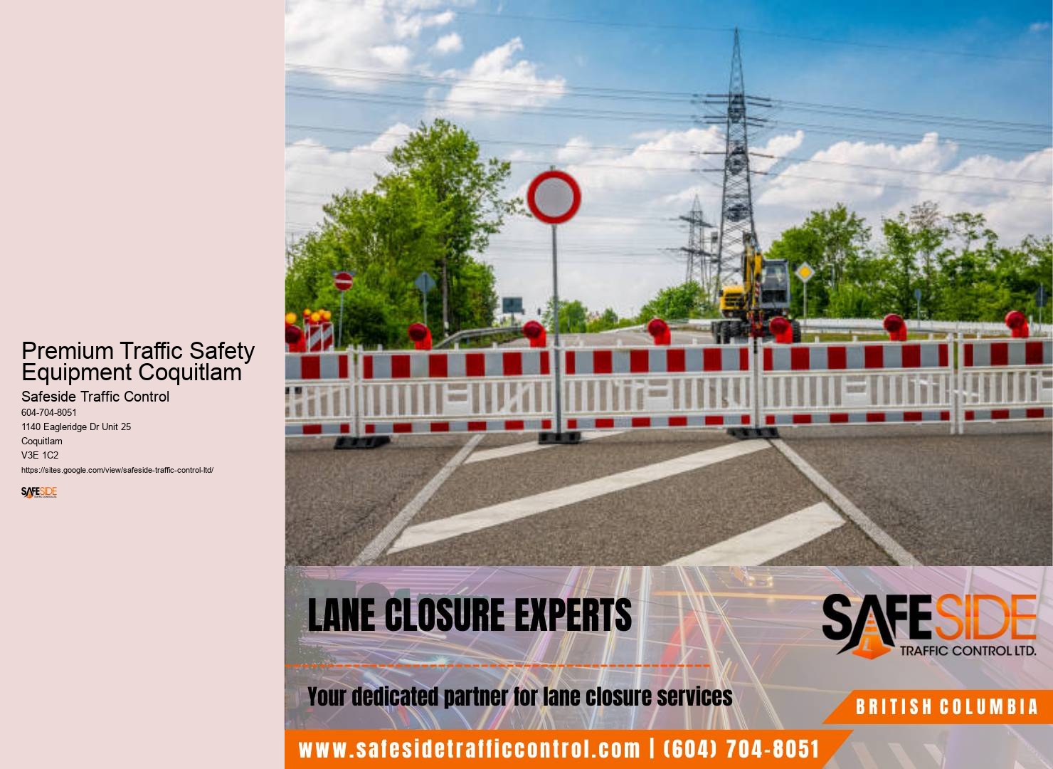 Expert traffic management solutions Premium Traffic Safety Equipment Coquitlam