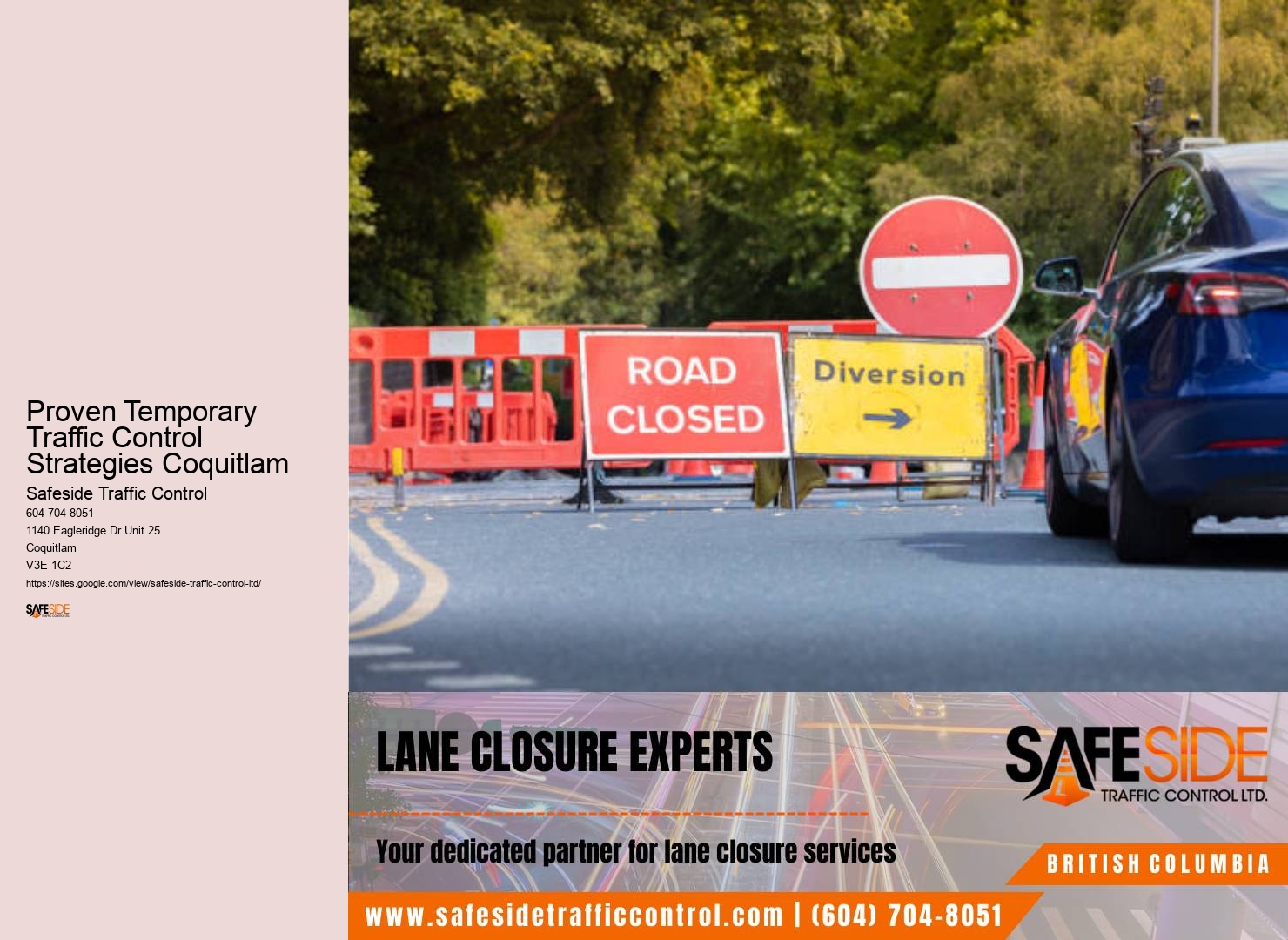 Proven Temporary Traffic Control Strategies Coquitlam traffic control equipment