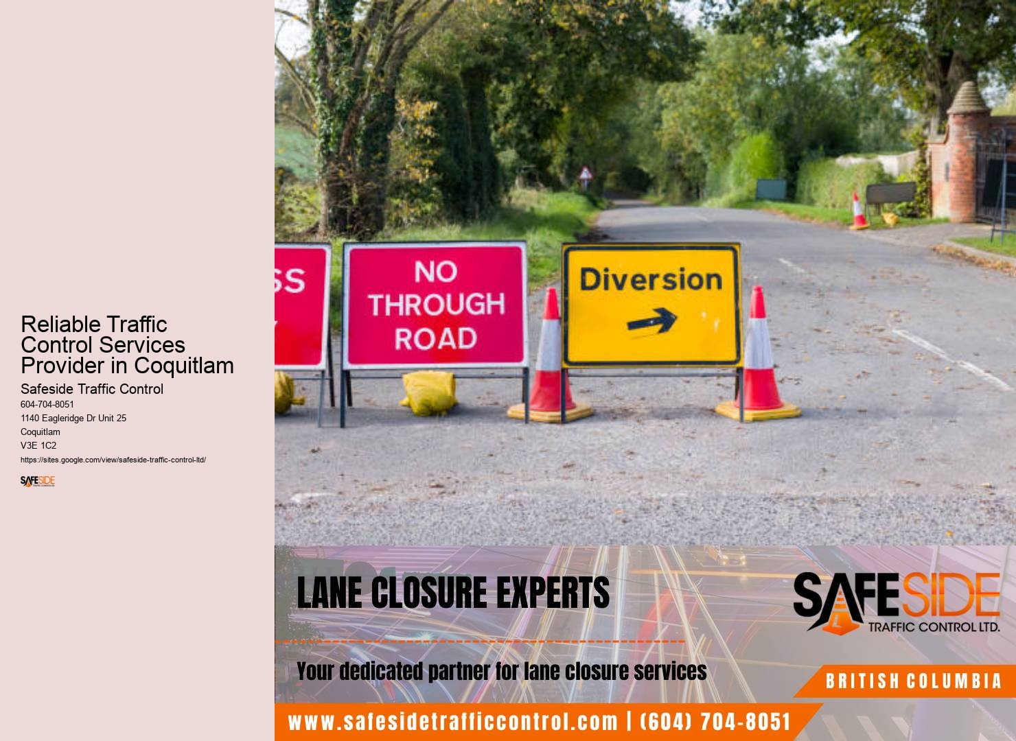 Reliable Traffic Control Services Provider in Coquitlam traffic control consulting services