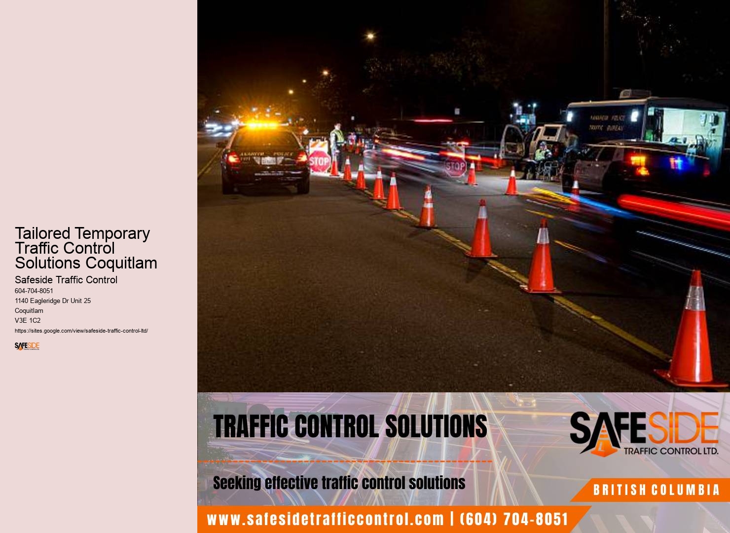 Responsive Traffic Control Services Tailored Temporary Traffic Control Solutions Coquitlam