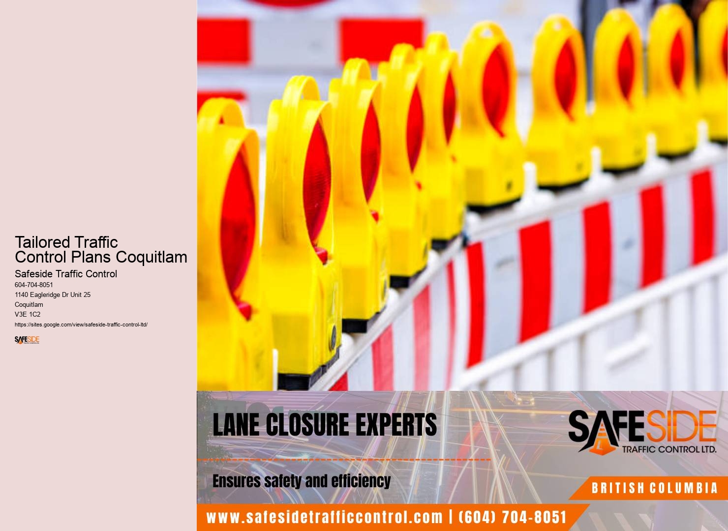Innovative Traffic Control Devices Tailored Traffic Control Plans Coquitlam
