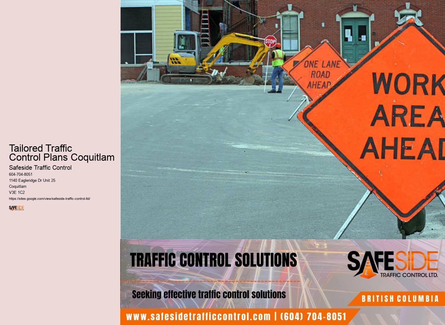 Reliable traffic management Tailored Traffic Control Plans Coquitlam