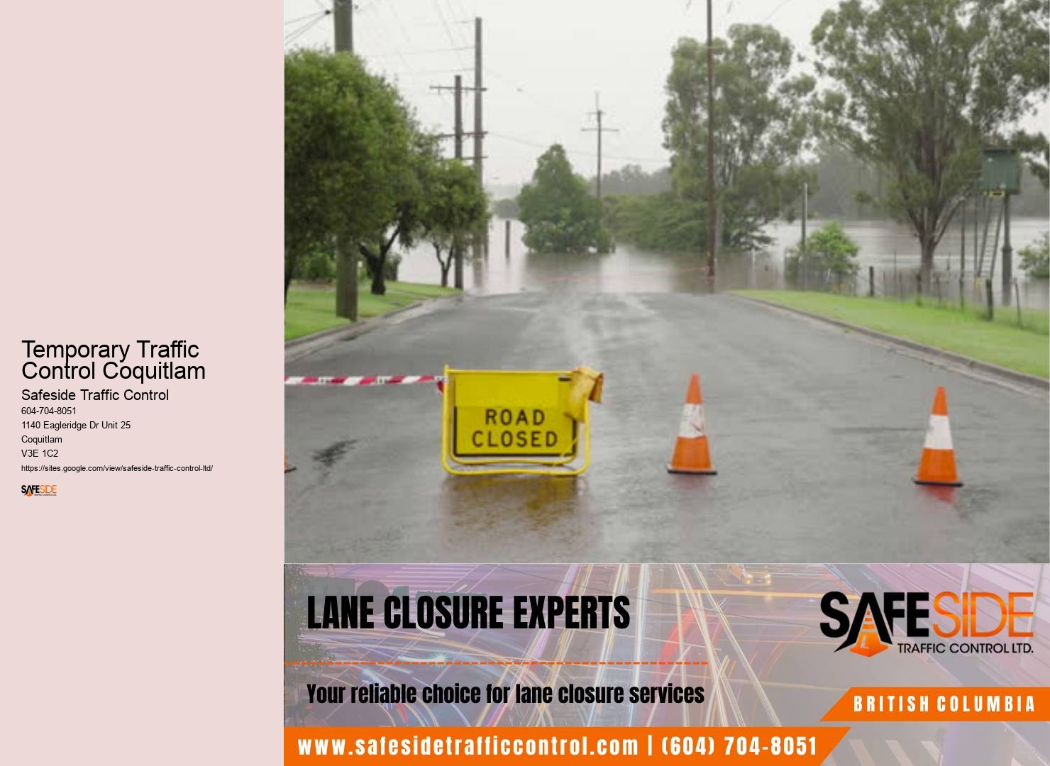 Trusted Traffic Control Contractors Temporary Traffic Control Coquitlam