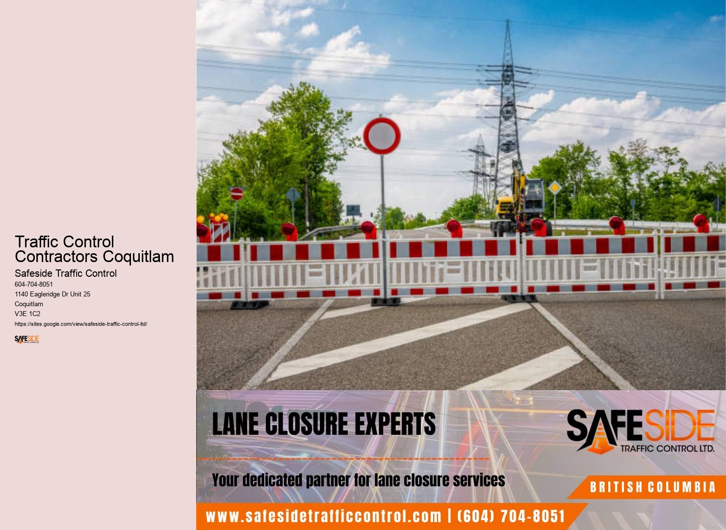 Pedestrian Traffic Control Traffic Control Contractors Coquitlam
