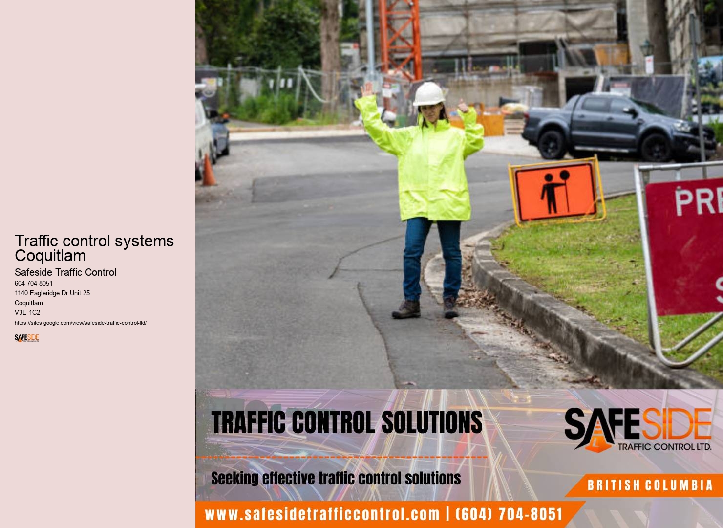 Dependable Traffic Control Contractors Provider in Traffic control systems Coquitlam