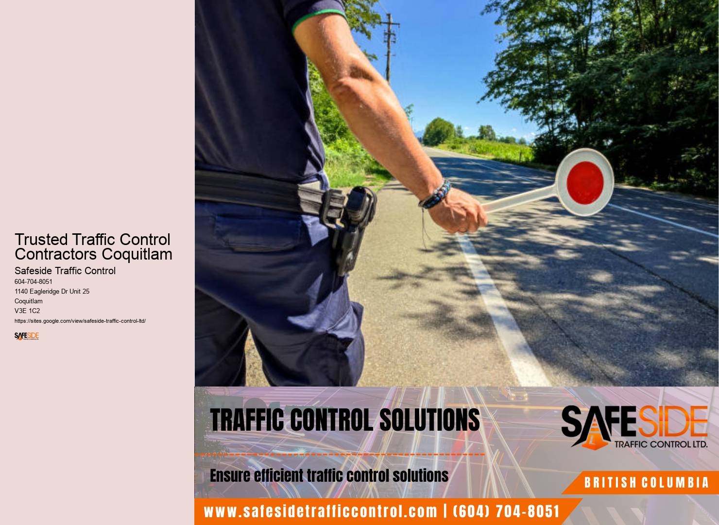 Trusted Traffic Control Contractors Coquitlam traffic control agency