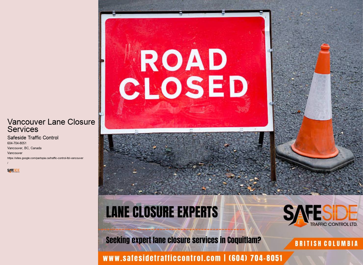 Tailored Traffic Management Solutions Provider Vancouver