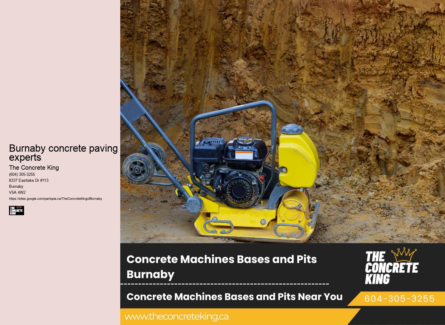 Burnaby concrete paving experts driveway repair services