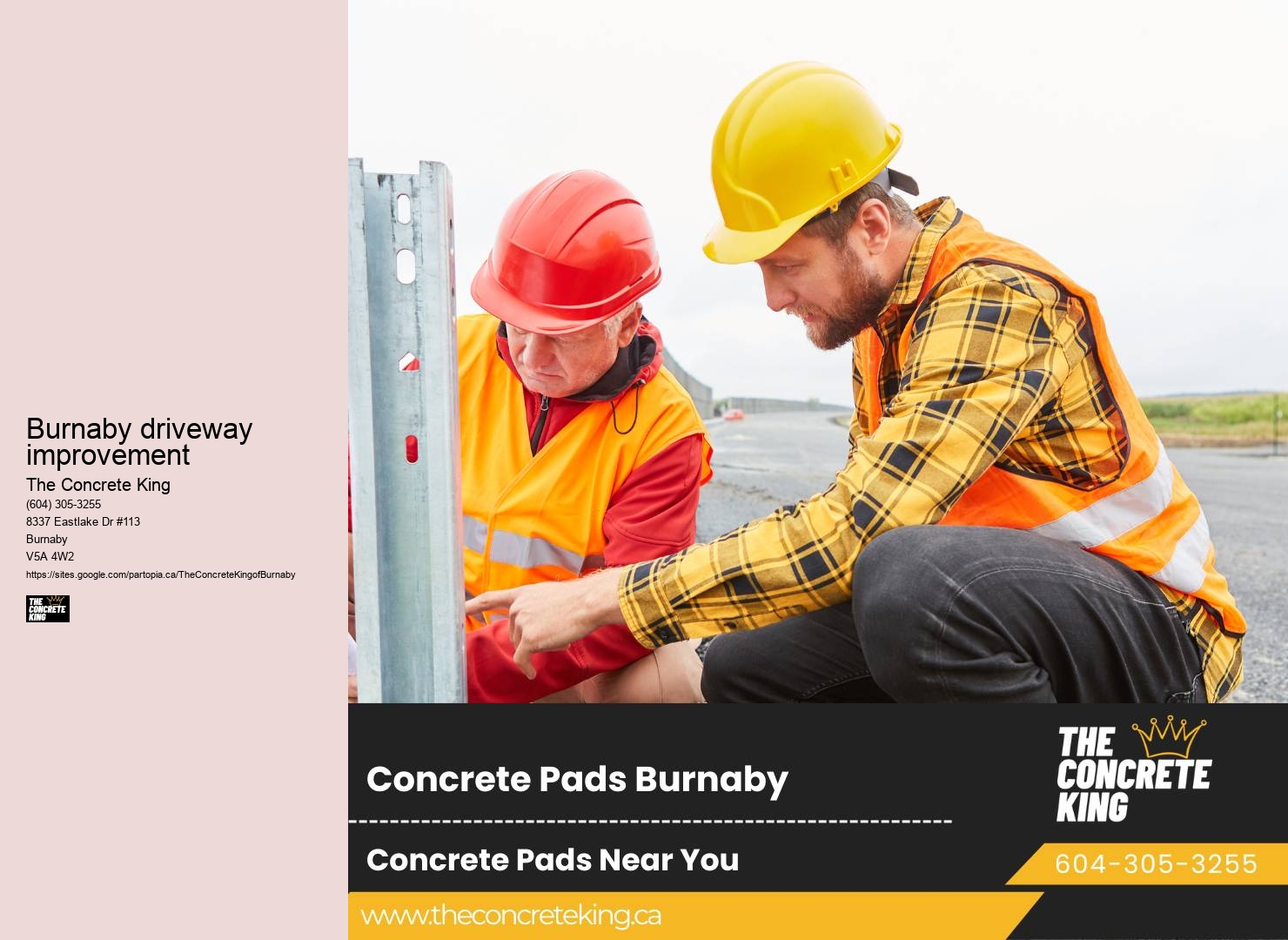 Driveway Concrete Installation Companies Burnaby driveway improvement