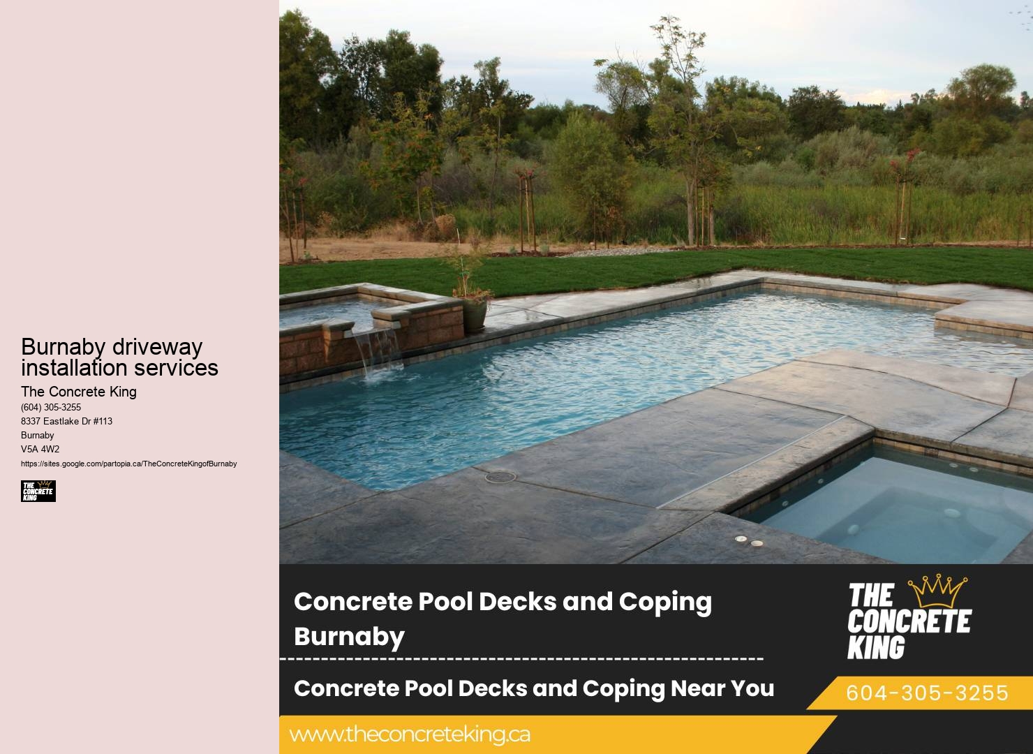 Concrete Driveway Resurfacing Near Me Burnaby driveway installation services