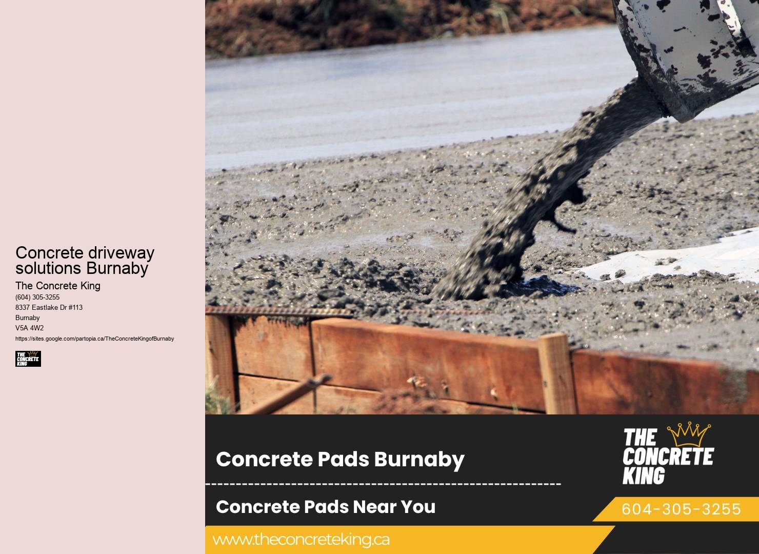 Driveway Concrete Installers Concrete driveway solutions Burnaby