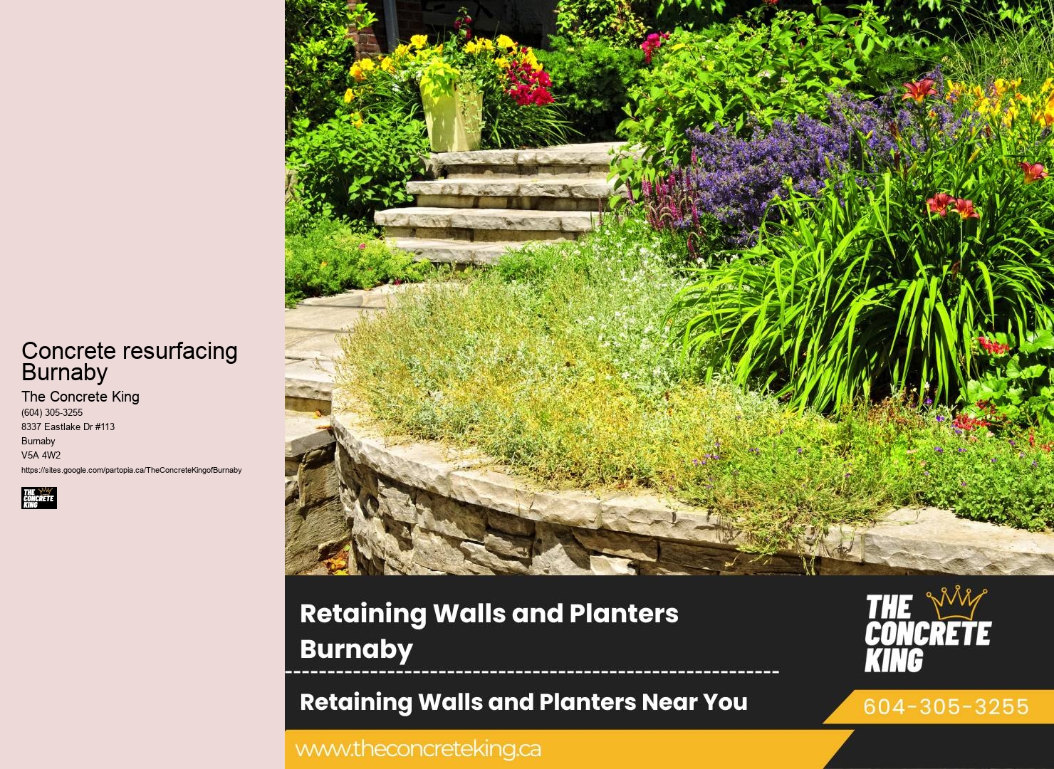 Driveway Border Installation Concrete resurfacing Burnaby