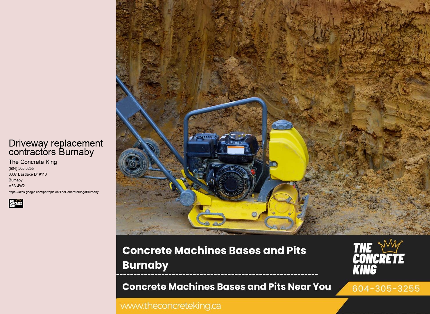 Driveway replacement contractors Burnaby Driveway Concrete Repair Companies