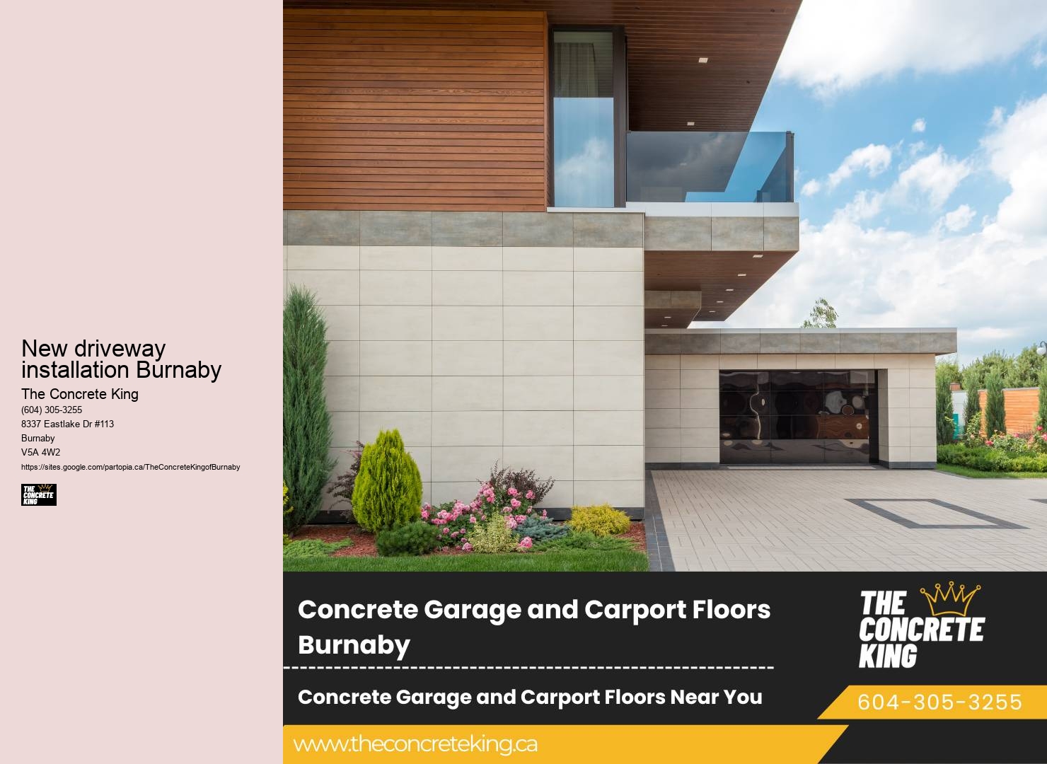 Driveway replacement companies New driveway installation Burnaby