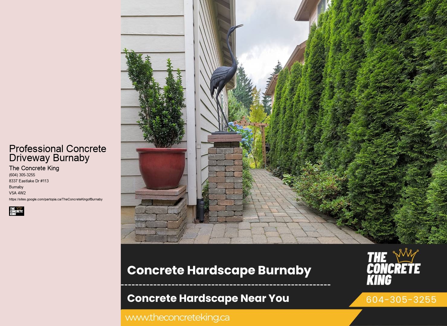 Concrete driveway installation services Professional Concrete Driveway Burnaby