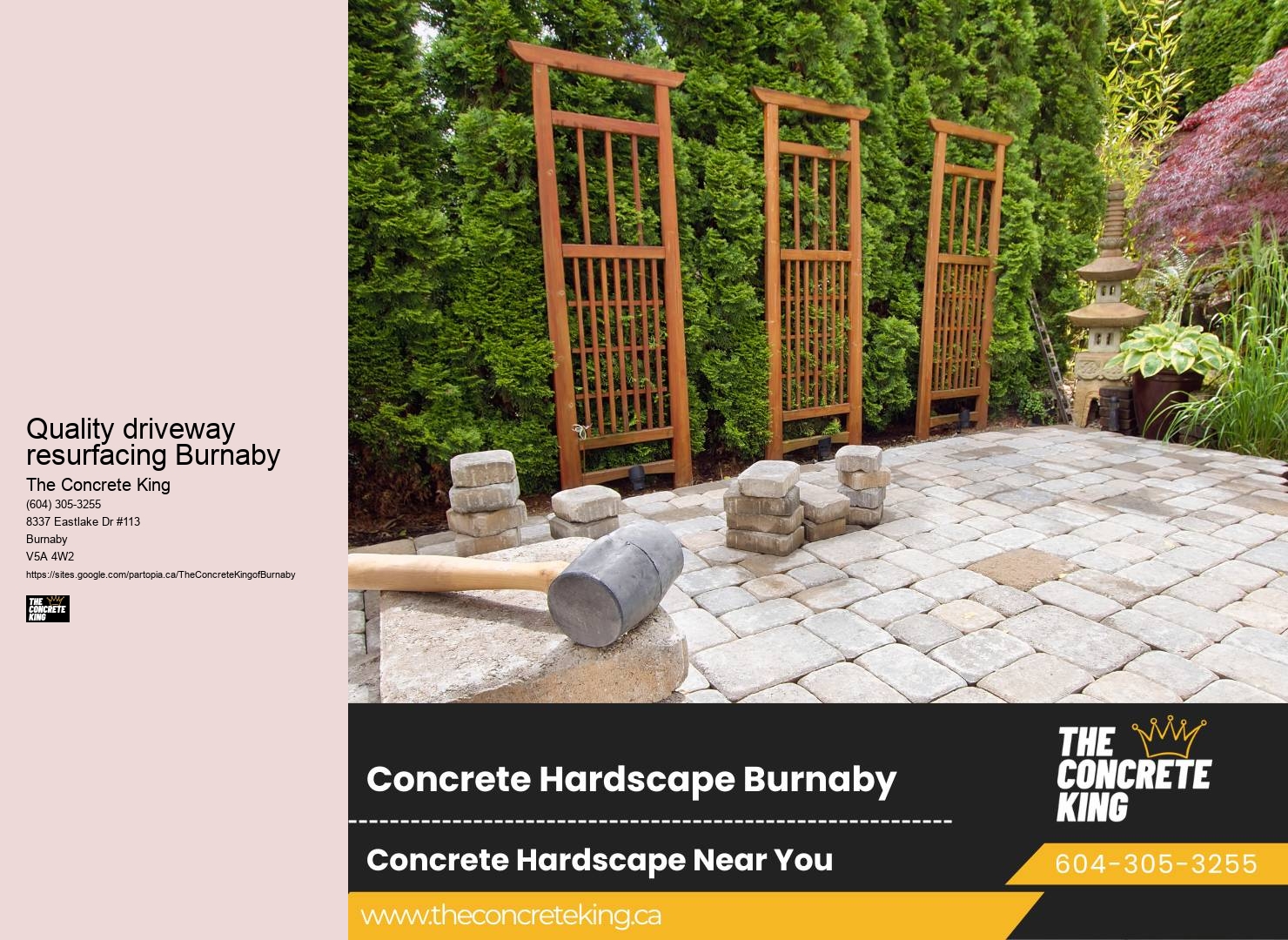 Quality driveway resurfacing Burnaby driveway paving