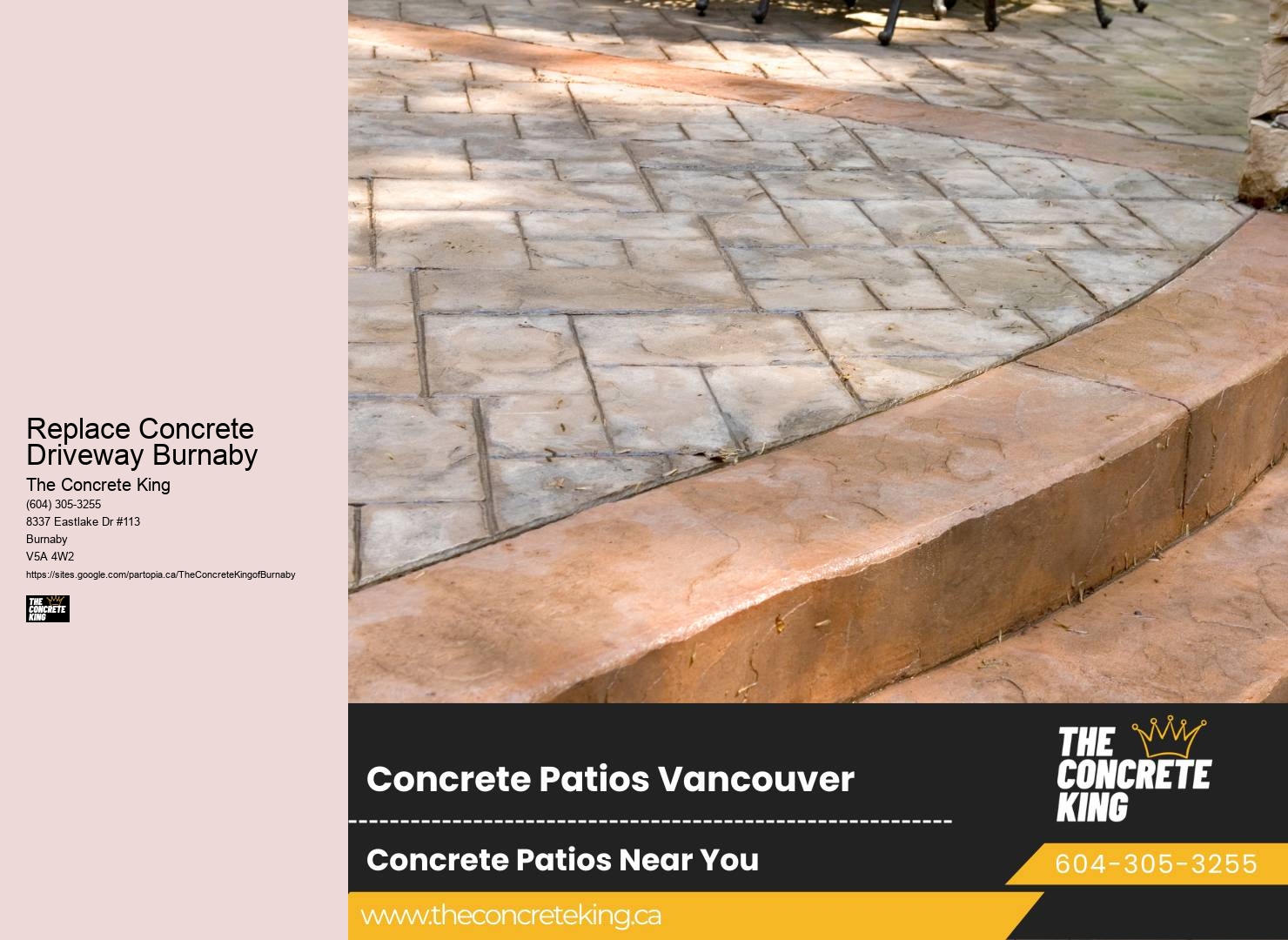 New driveway installation Replace Concrete Driveway Burnaby